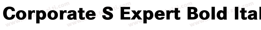 Corporate S Expert Bold Italic OsF字体转换